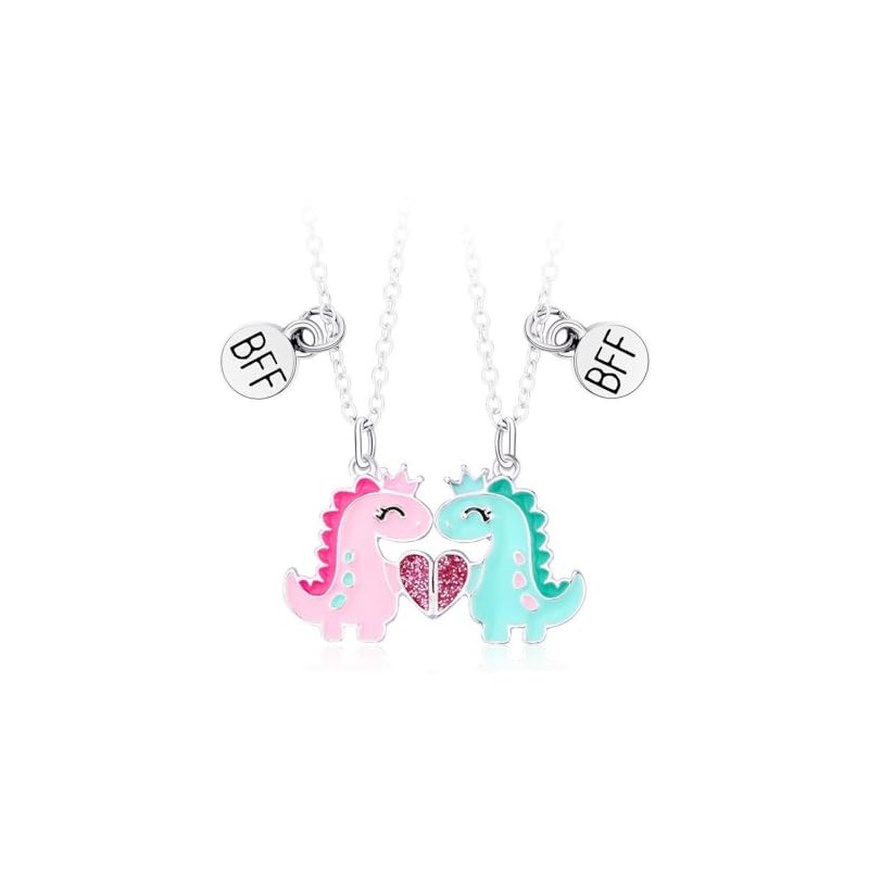 DOYYCA Best Friend Necklace Gifts Friendship Necklace Magnetic Matching Heart