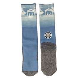 BIbleSocks Men's - Christian Crew Socks for Men with Scripture | Moisture-Wicking | Father's Day Gift Idea (US, Numeric, 6, 13, Regular, Regular, Nativity)