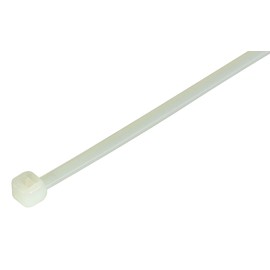 GTSE 8 Inch White/Clear Zip Ties, 100 Pack, 40lb Strength, UV Resistant Strong Nylon Cable Ties, Self-Locking 8" Tie Wraps