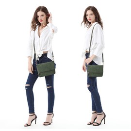 Gladdon Women's Small Shoulder Bag, Crossbody Bag, Shoulder Bag, Elegant Clutch Messenger PU Leather Bags for Daily Work, Shopping, dark green, Contemporary