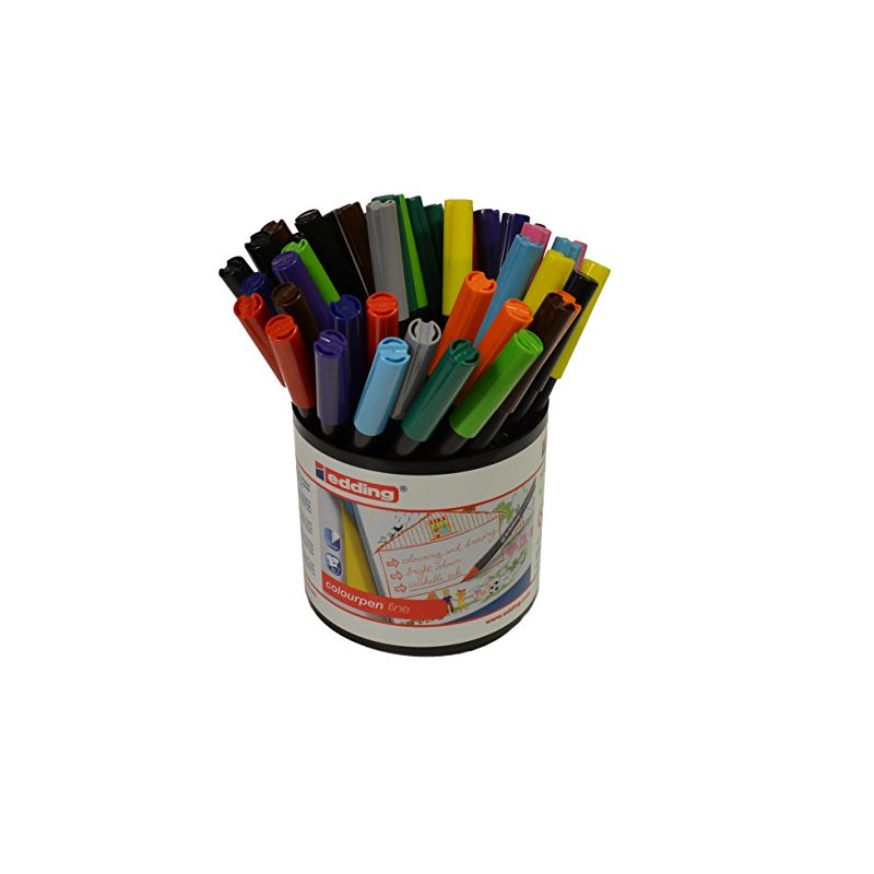 Edding Colourpen Fine Assorted - (Pack of 42)