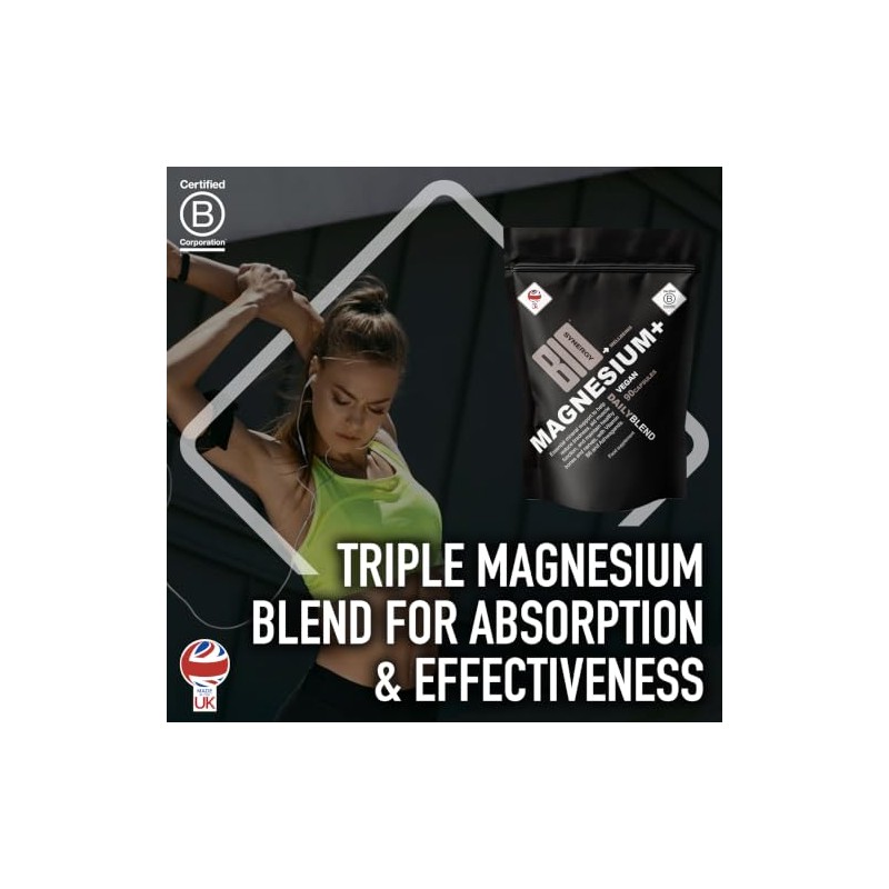 Bio-Synergy Magnesium Glycinate Complex - 260mg Elemental Magnesium as Bisglycinate,