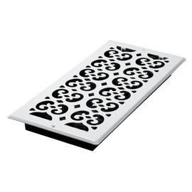 Decor Grates S614W-WH 6" by 14" Painted Wall Register, White