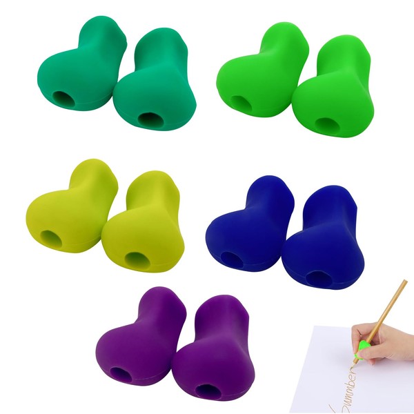 Lonwiner Schreibhilfe, Kinder, Schreibhilfe, 10 Stück, Fingerführung, Schreibhilfe, Stifthilfe für