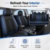 SecosAutoparts 5-Seat Car Seat Covers Full Set Microfiber Leather Waterproof