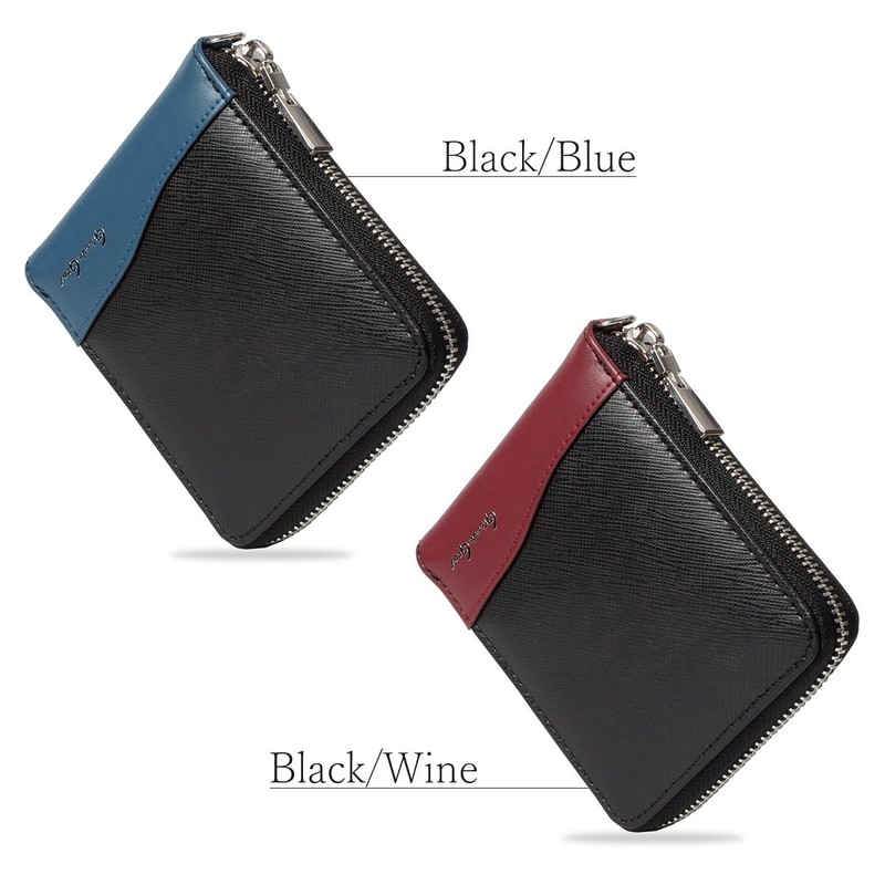 Groove Gear ggs-1031 Men's Bi-Fold Wallet, Mini Wallet, Saffiano Genuine