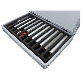 Feldherr Euro container for model railway - 11 slots for H0 gauge - standing