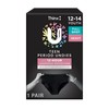 U By Kotex Thinx Period Undies Teen Heavy Black Size