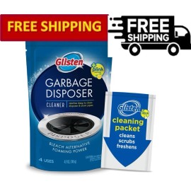 Glisten Garbage Disposer Care Cleaner, Lemon Scent, 4 uses