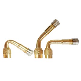 SULIUDAJI 3 Piece Valve Extension, Valve Extension Copper Valve Adapter Angle Valve Extension Car Valve Tyre Valve Extension Angle Valve for Car Motorcycle Bicycle Scooter