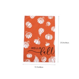 BIUDECO 2Pcs Autumn Pumpkin Kitchen Towels Absorbent Multi Function Washcloths for Style Tea Towels Dish Cloths