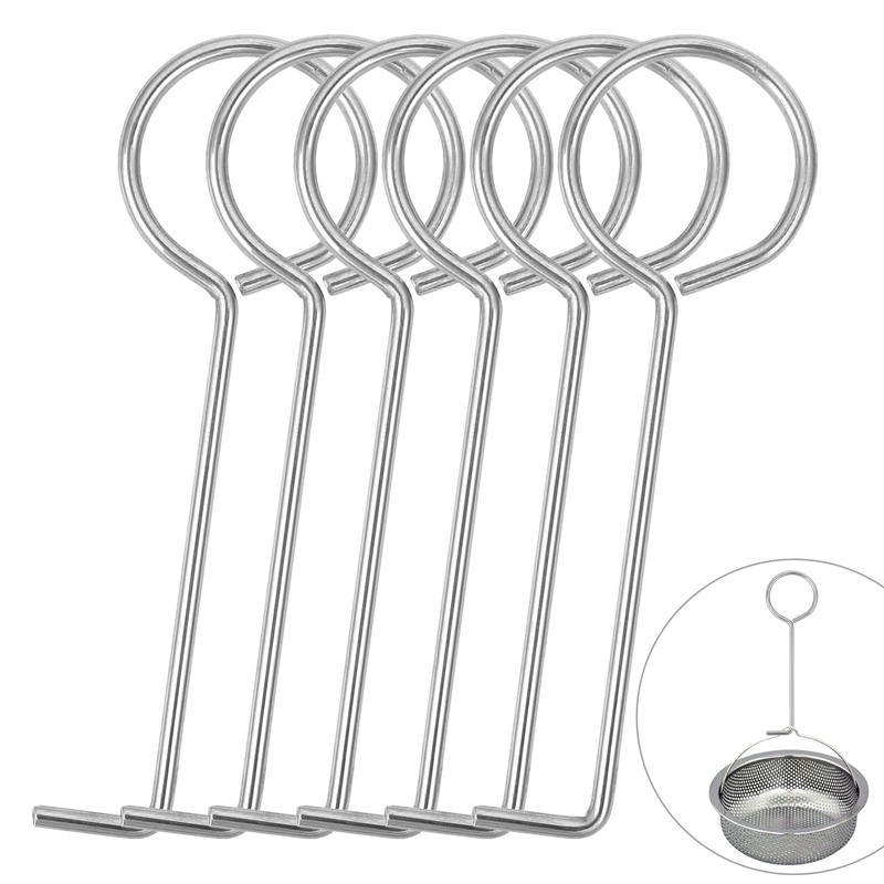 Pack of 6 Drain Key Lifting Hooks, Floor Drain Hooks,
