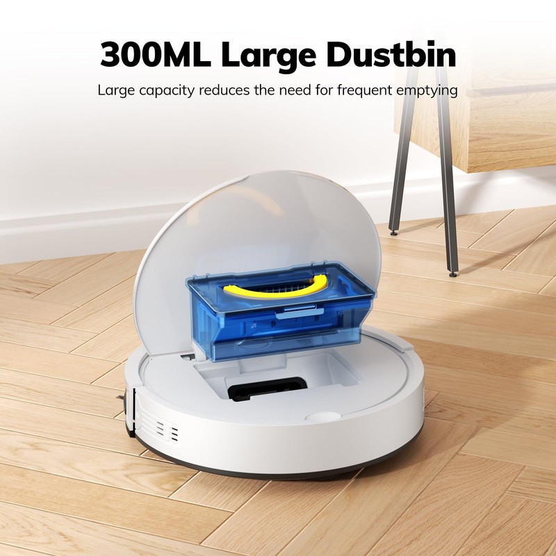 ILIFE V2 Robot Vacuum Cleaner, Tangle-Free Suction, 120 Mins Runtime,