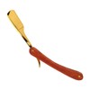 Old Style Straight Razor Rosewood Handle Straight Edge Barber Razor