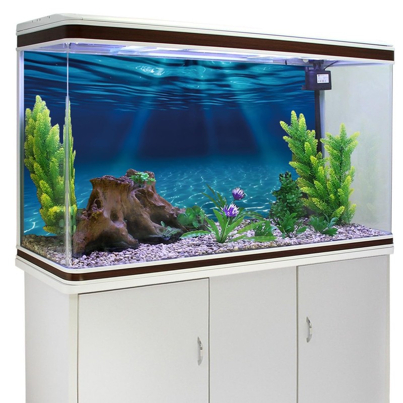 AWERT 72x24 inches Ocean Floor Aquarium Background Undersea Theme Aquarium
