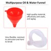 8cm Wide Mouth Funnel Universal Car Funnel Long Spout Flexible