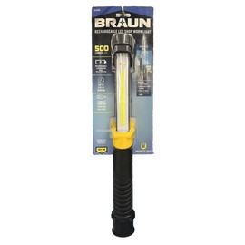 Braun 500 Lumen Rechargeable LED Work Light Shop Light Mechanic Torch Lamp