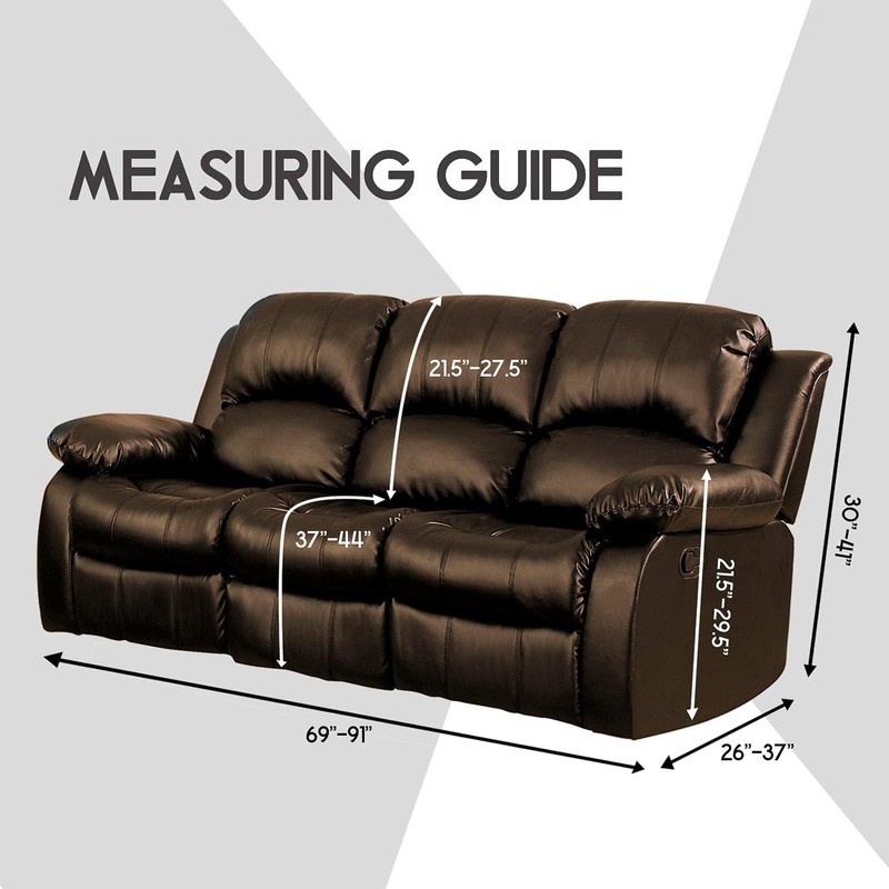 ULTICOR Squared Jacquard Design 8-Pieces Recliner Sofa Covers Stretch Reclining