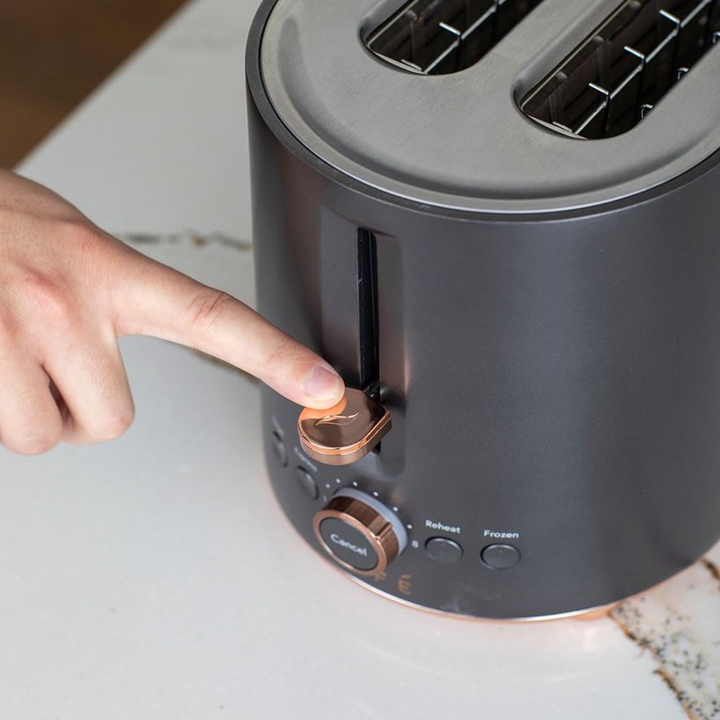 Café Express Finish 2-Slice Toaster | Extra-Wide Slots, Extra Lift