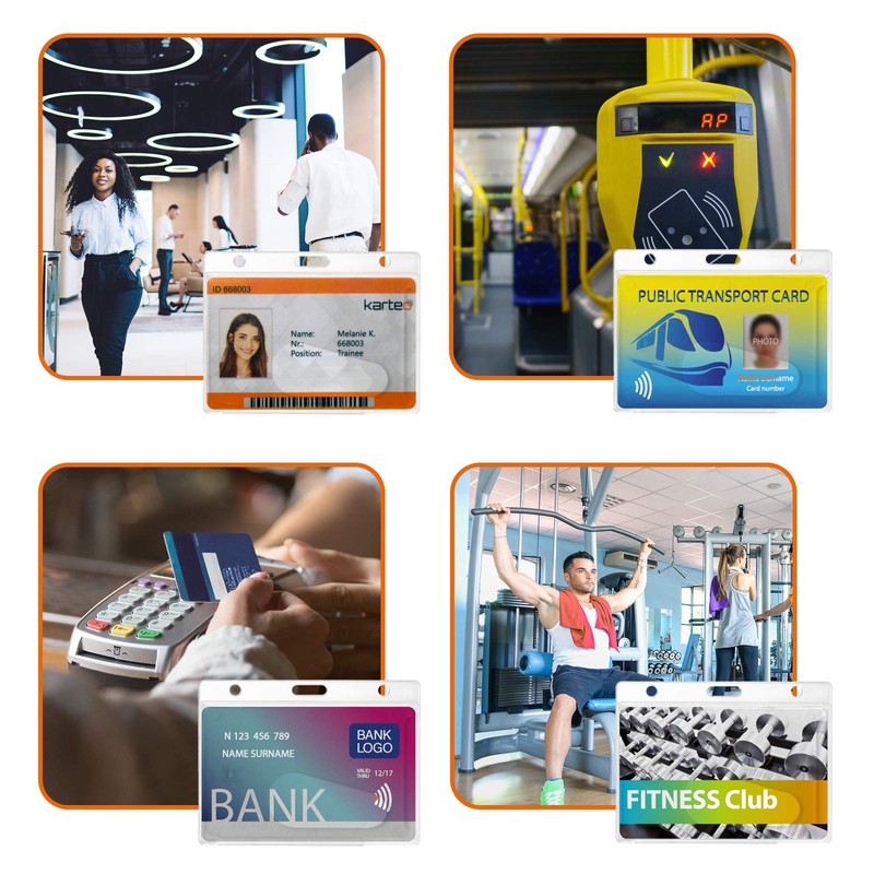 Hard Plastic Holder for ID Card/Pass