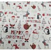 Christmas Fabric - Father Christmas Snowman Robin Reindeer Xmas Trees