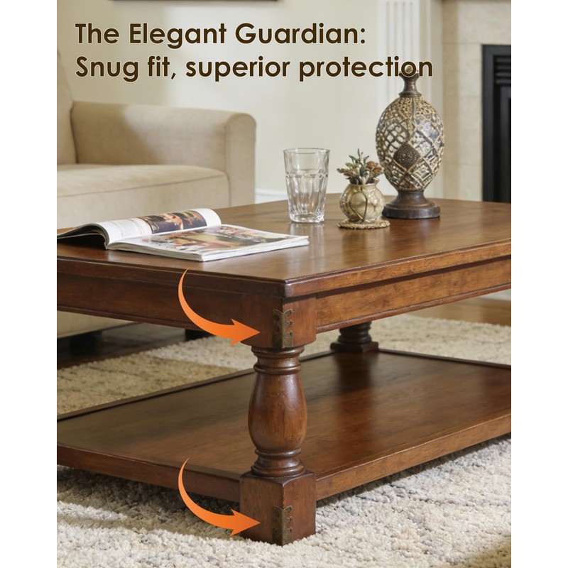 Baemin 16 Pcs Solid Brass Corner Protectors, Baseboard & Furniture,