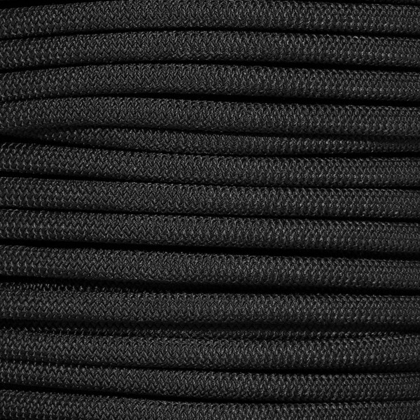 (7.6m hank, 3/8-inch) - PARACORD PLANET Black Diamond Weave Shock Cord - Available in 1/8, 3/16, 1/4, 3/8, 1/2, and 1.9cm Diameters - Various Lengths
