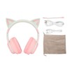 RGB Light Cat Ear Headphone, Foldable 3.5mm Wired Wireless BT