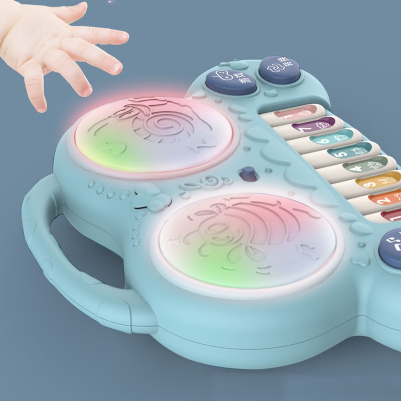 Drum Piano Toy Educational Multifunctional Baby Piano Toy with Game