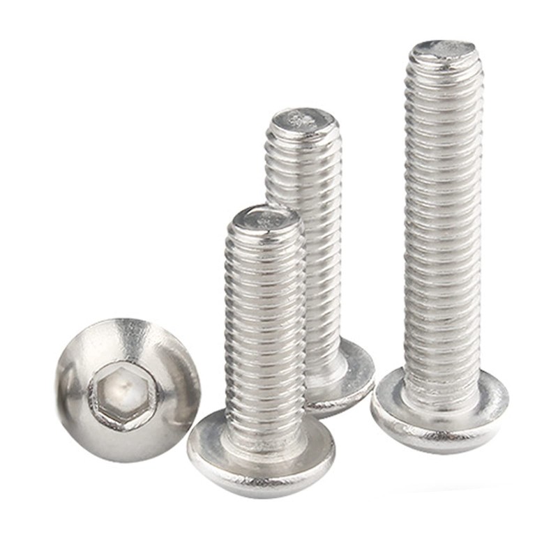 M6-1.0 x 100mm Button Head Socket Cap Screws, Stainless Steel