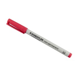 Staedtler Lumocolor Non-M Marker (Red, Grey, Polypropylene, Medium)