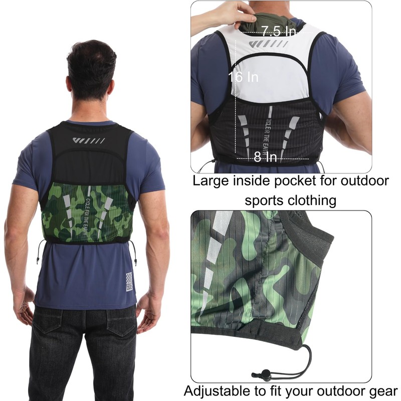 Wulibike Running Hydration Vest for Women Men,Lightweight Breathable Adjustable with