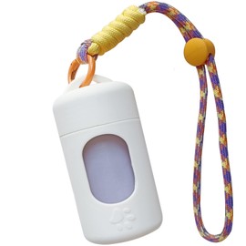 A&H ZIER Poop Bags Holder with Portable Colorful Lanyard, Soft-touch Dog Poop Bags Dispenser Dog Waste Bags, Compatible with any Dog Walking Accessories