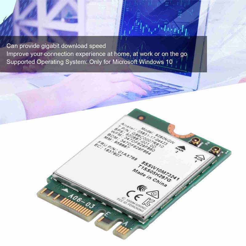 Wireless Wifi Card Antenna Bluetooth 5.0 Dual Band Supplies 9260NGW