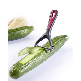 Westmark Gallant Peeler, Plastic/Stainless Steel, Black/Red/Silver