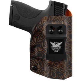 We The People Holsters - Orange Topographic Map - Right Hand - IWB Holster Compatible with Sig Sauer P250C / P320C 9MM/.40SW RDS