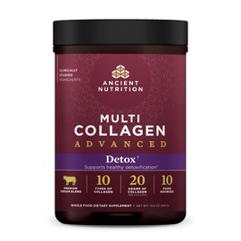 Ancient Nutrition Advanced Multi Collagen Protein Powder Cleanse & Detox, Unflavored, 36 Servings