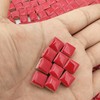 500PCS / 1.1LB Square Ceramic Mosaic Tiles, 0.4 x 0.4