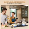 PekGema Ceramic Pots and Pans Set, 11 Pcs Cookware Set