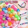60PCS Coloful Hair Beads Heart Bead Dreadlock Jewelry Multi Colors