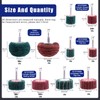 Glarks 10 Pack Non Woven Abrasive Wheel Drill Buffing Attachment