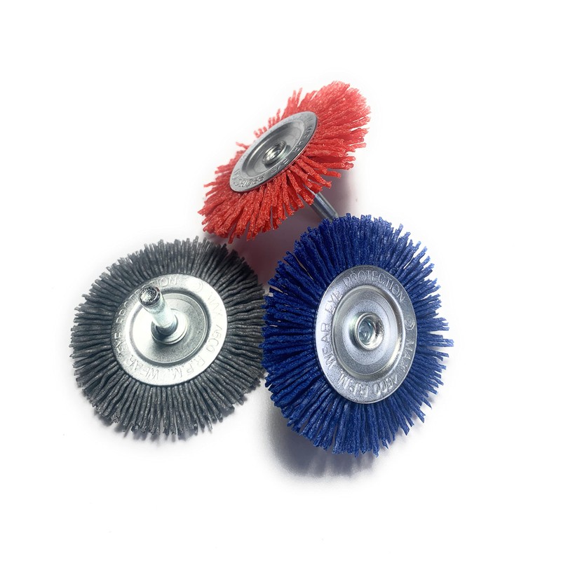 Signi 12 Pack Nylon Bristle Filament Abrasive Brush Drill Wheel