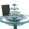 3 Tiered Birdbath Solar Fountain, 6.5W Solar Water Fountain with