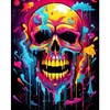 Aihonmin DIY Paint by Numbers,Sugar Skull Day of The Dead,Abstract