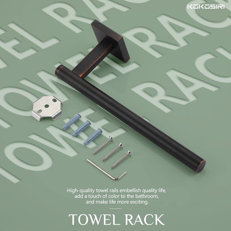 KOKOSIRI Bathroom Towel Bar Hand Towel Holders Wall Mount Toilet