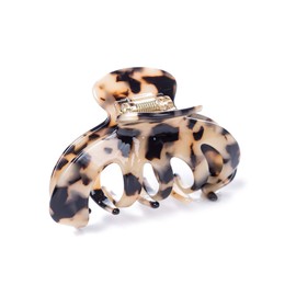 Prettyou Barrettes Hair Clip Clamp Celluloid Tortoise Shell 3.6 inches High Quality Comfortable Waterproof Styling Hair Claw Luxury Fashion Accessories for Women (Tortoise Shell)