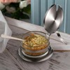 Stainless Steel Salt Cellar with Spoon & Lid, Heavy Duty