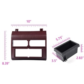 G-PLUS Car Stereo Radio Dash Bezel Kit Compatible with Chevy GMC Crew Cab Dually 1992-1994 GMK333BU, GMP333, GM1482GRB (Red w/o Wire Harness)