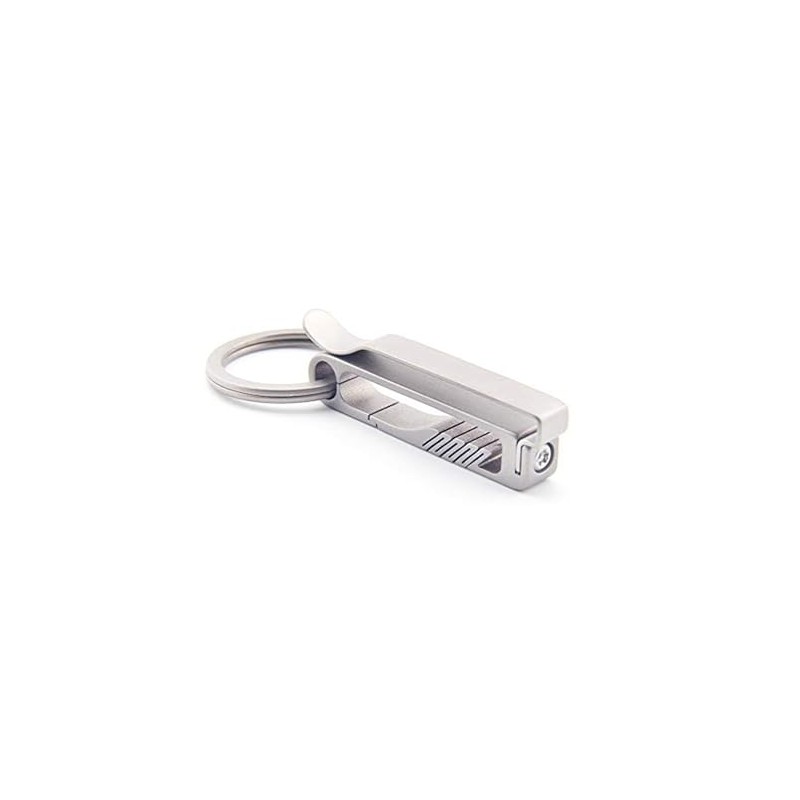 FEGVE Titanium Keychain Anti-lost Keychain, Multifunction Belt Clip, Key Tool,