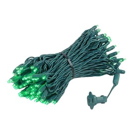 Novelty Lights 50FT 100 LED Christmas String Lights, Tree Lights Indoor Outdoor Commercial Grade LED Mini Light Set with 40,000 Hours Rating, Christmas Lights Christmas Tree Lights (Green)